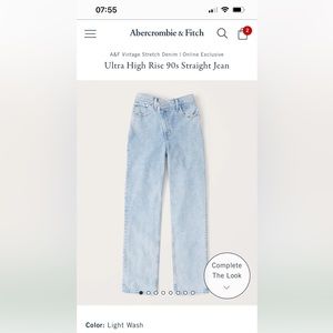 ULTRA HIGH RISE 90’S STRAIGHT JEAN